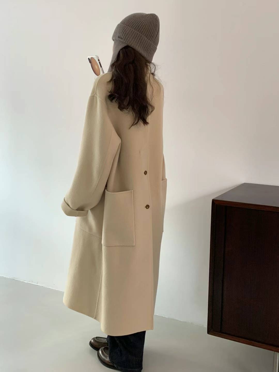 Slit Back Pocket Coat