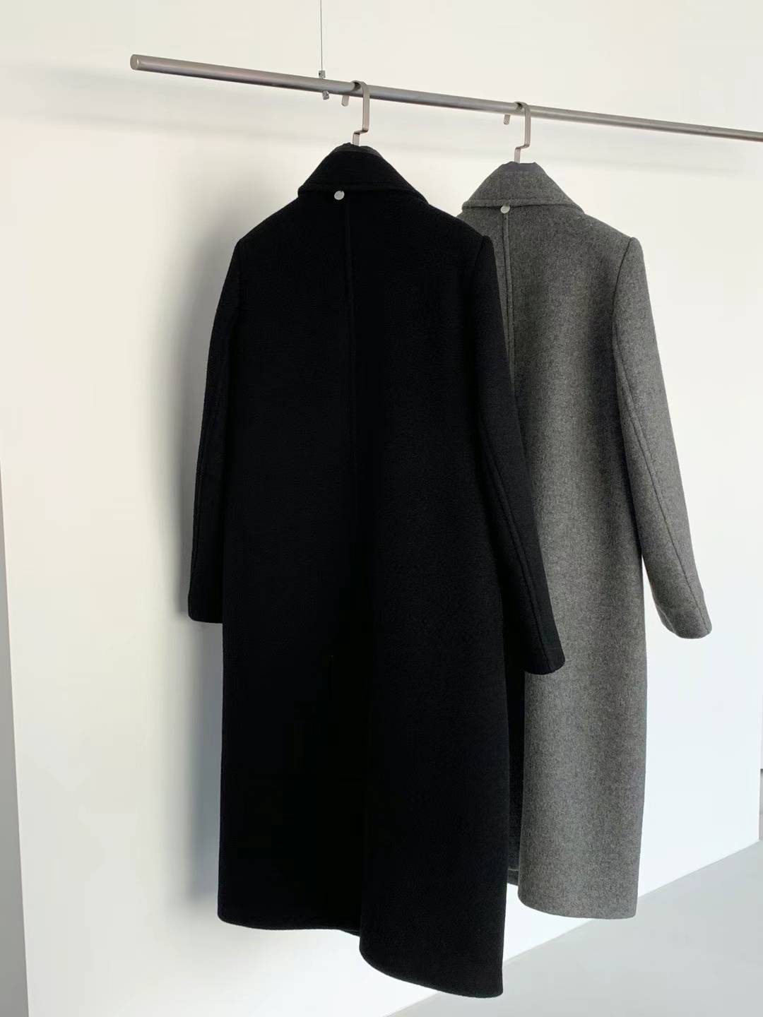 Double Breasted Cashmere Long Coat