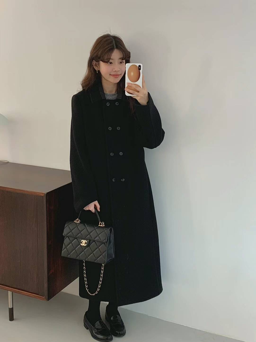 Double Breasted Cashmere Long Coat