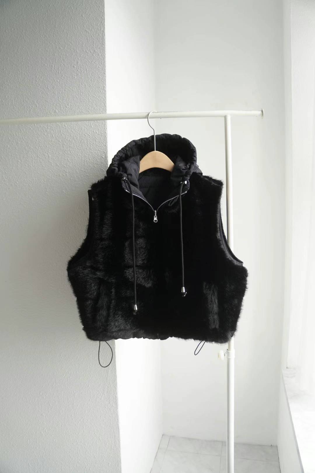 Reversible Fur Vest Jacket