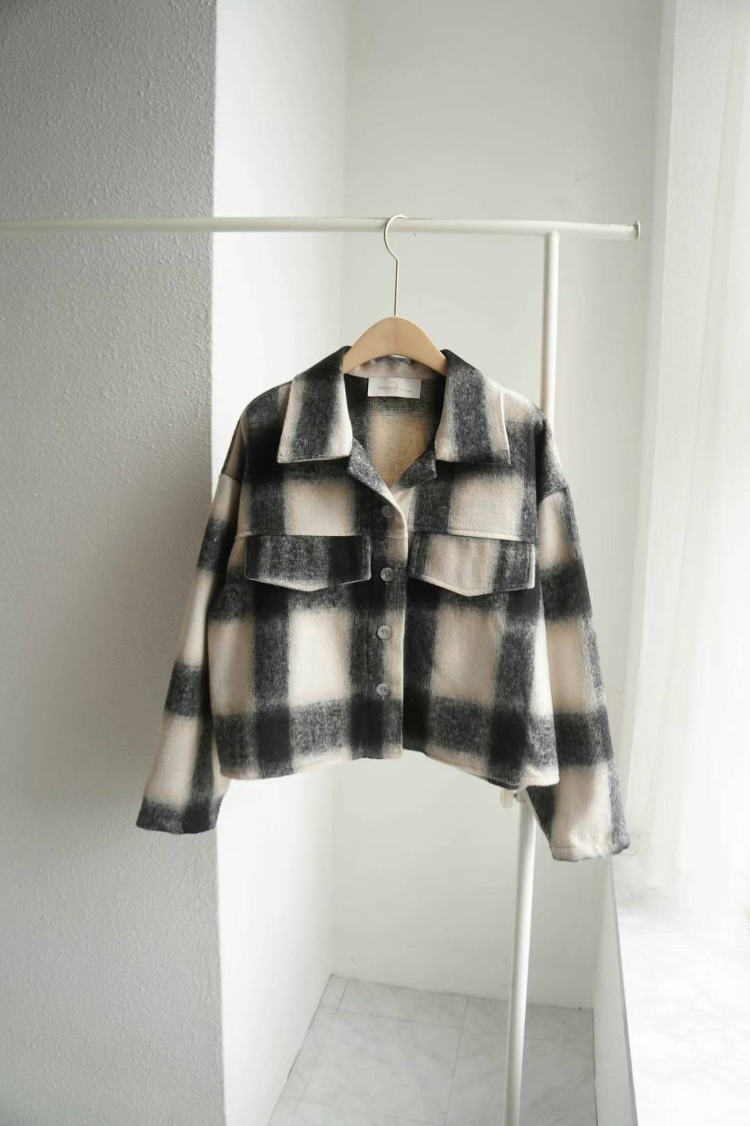 Brittany Check Crop Jacket