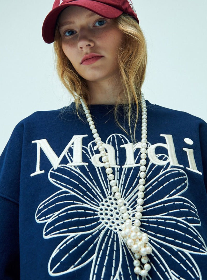 Sweatshirt FlowerMardi Needlework