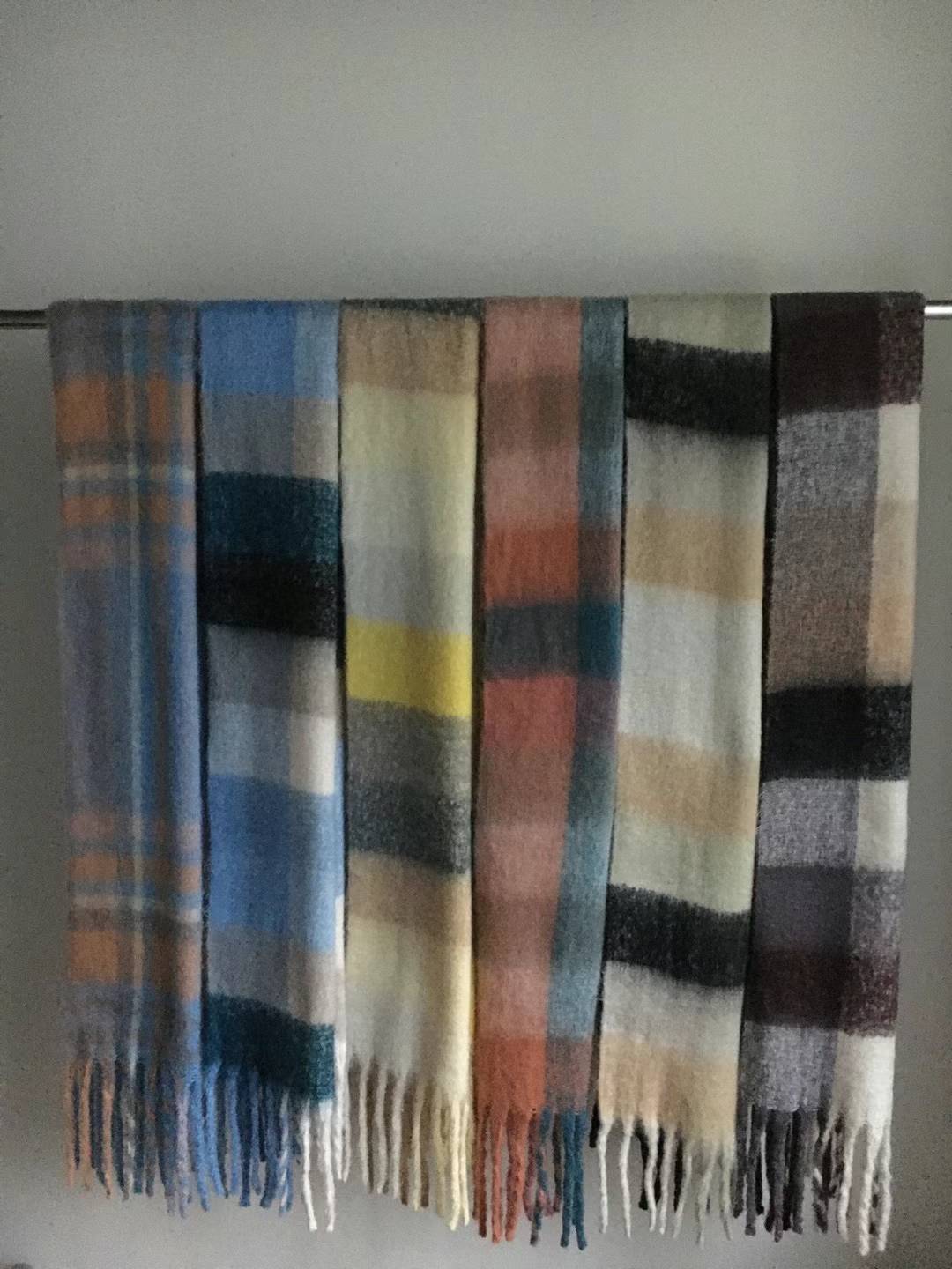 Multi-Coloured Checked Scarf - 11 Colours