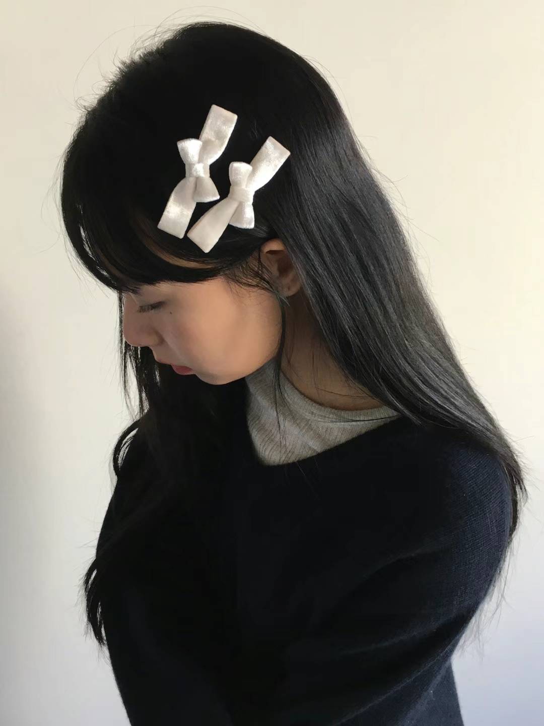 Velvet Ribbon Hair Clip