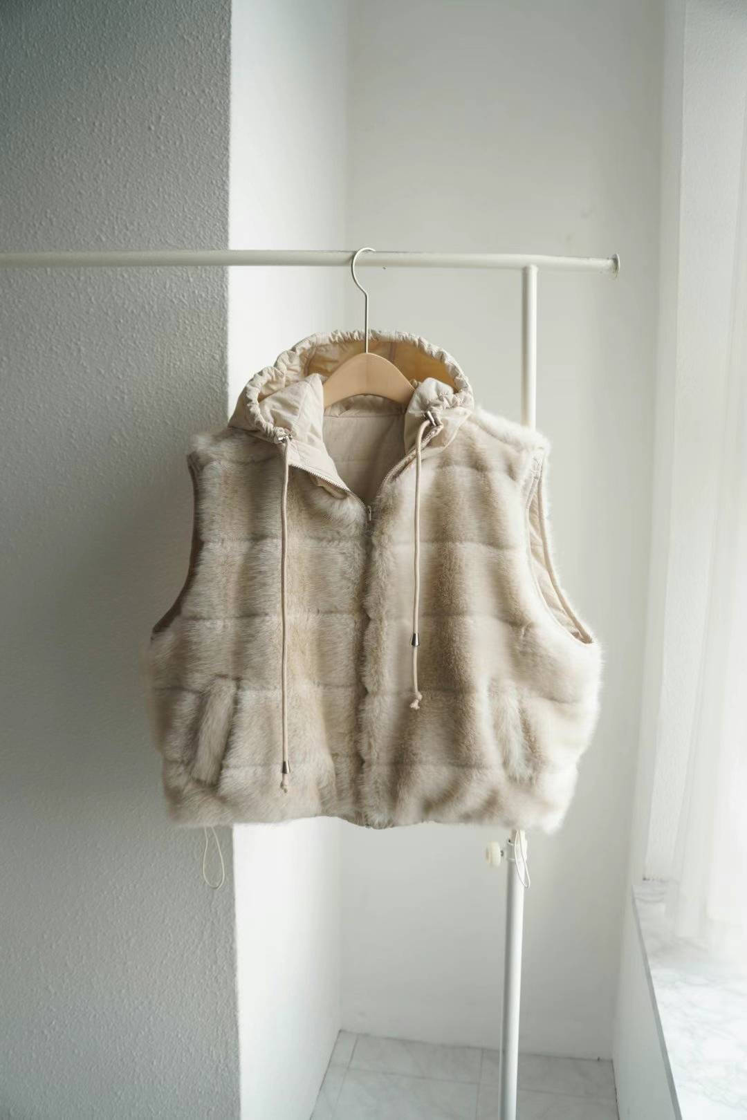 Reversible Fur Vest Jacket