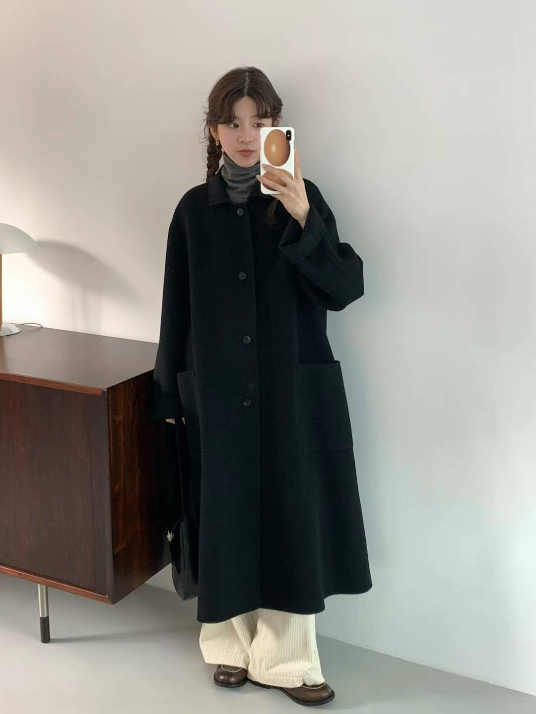 Slit Back Pocket Coat