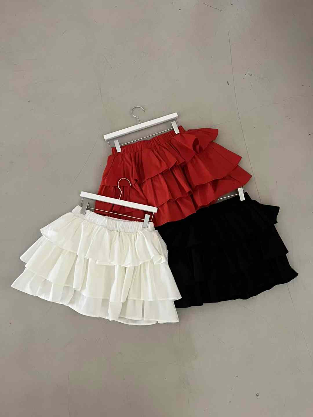 Yuki Cake Layer Ruffle Mini Skirt - 3 colours