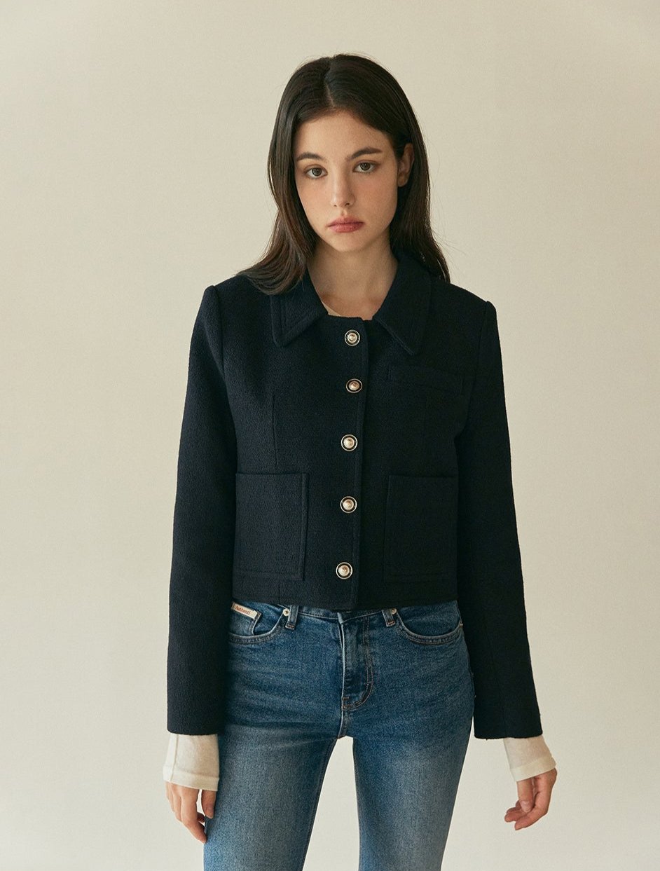 Two-way Tweed Jacket