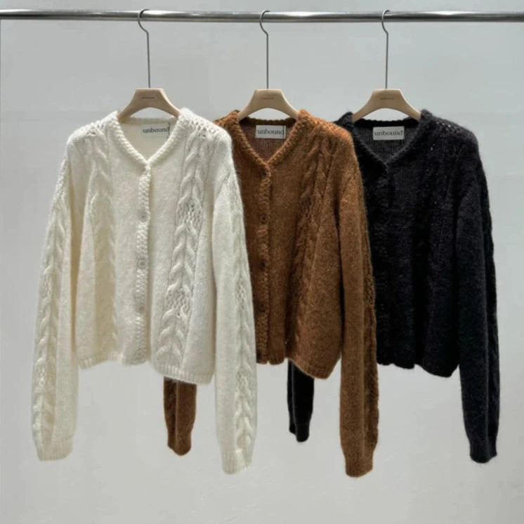 Mohair Knit Cardigan