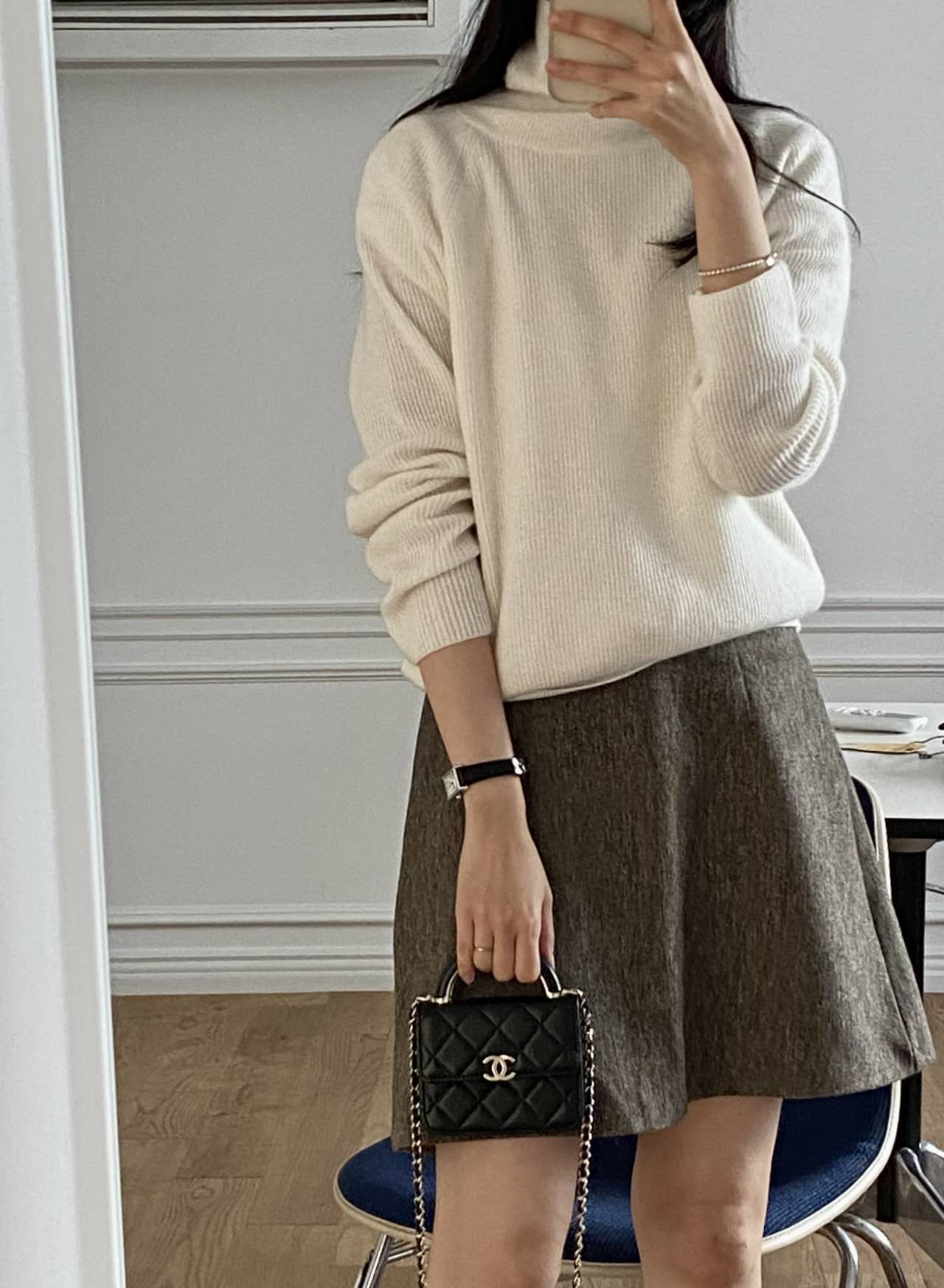 Wool Mini Skirt