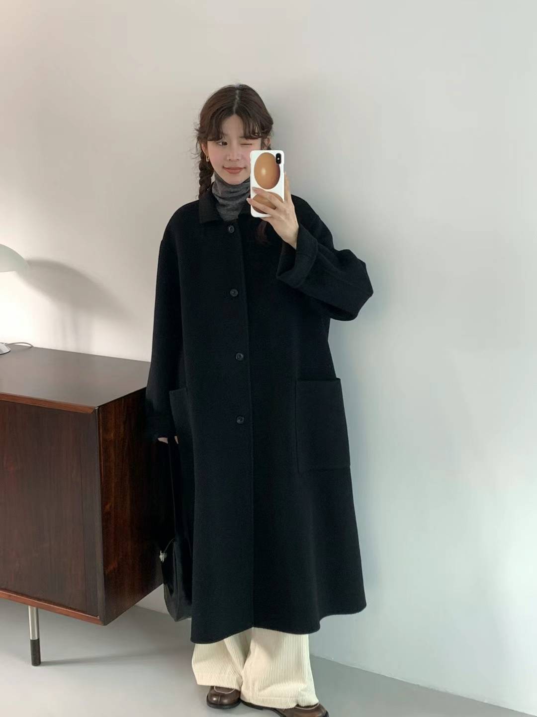 Slit Back Pocket Coat