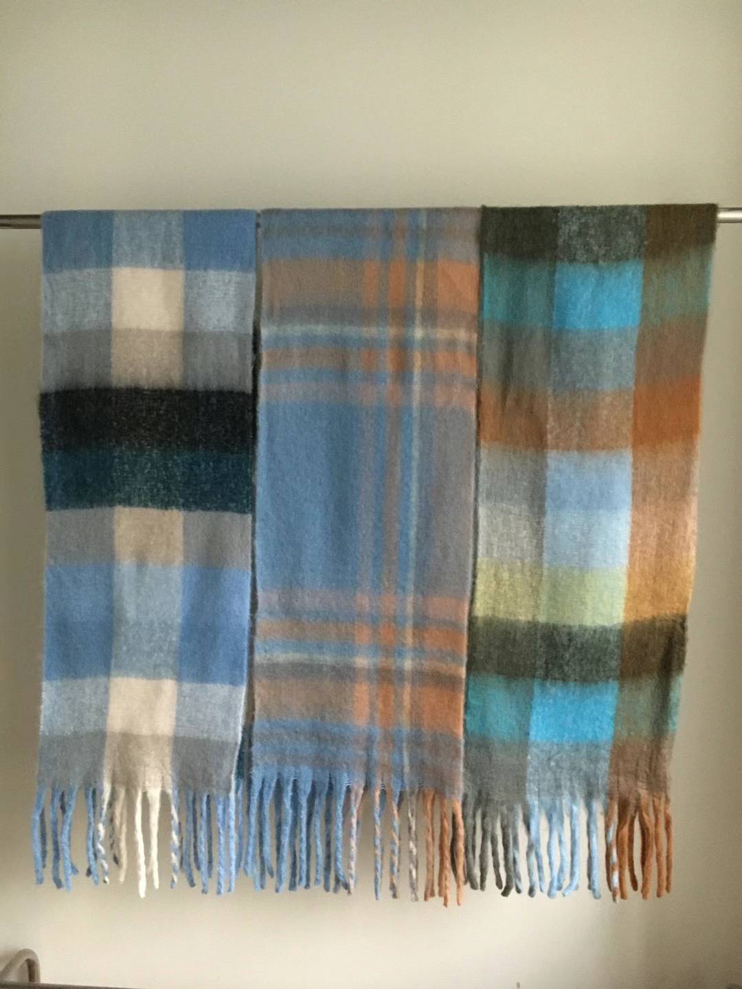 Multi-Coloured Checked Scarf - 11 Colours