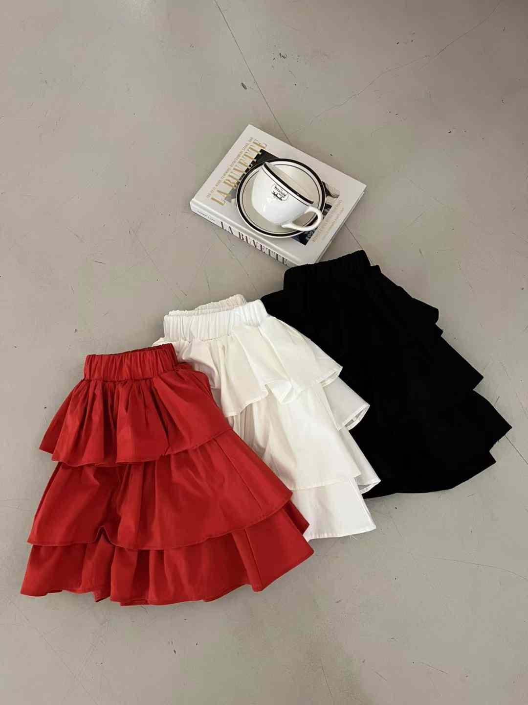 Yuki Cake Layer Ruffle Mini Skirt - 3 colours