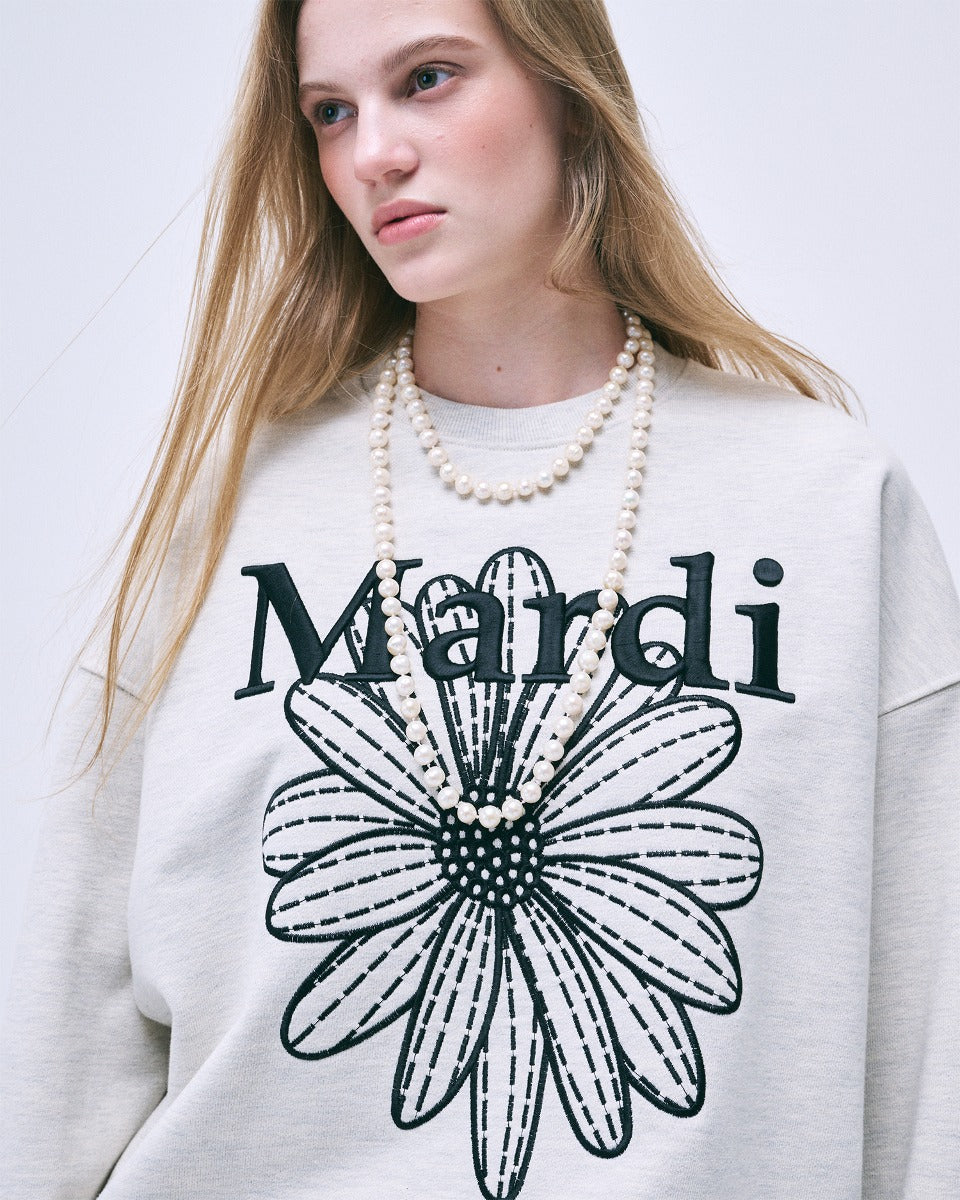 Sweatshirt FlowerMardi Needlework