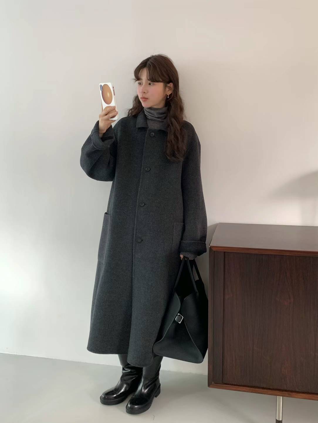 Slit Back Pocket Coat