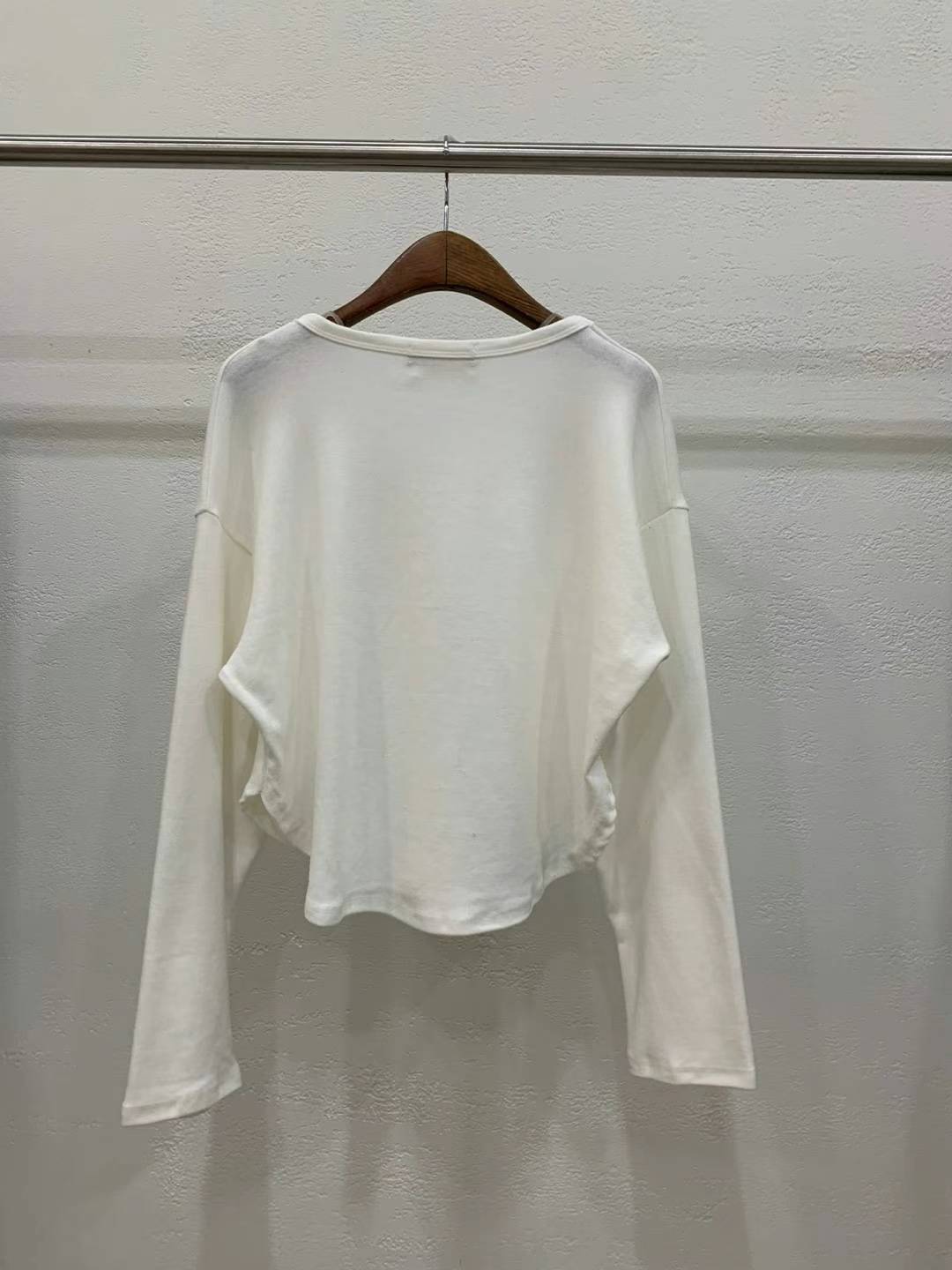 V Necked Off Shoulder Sweater